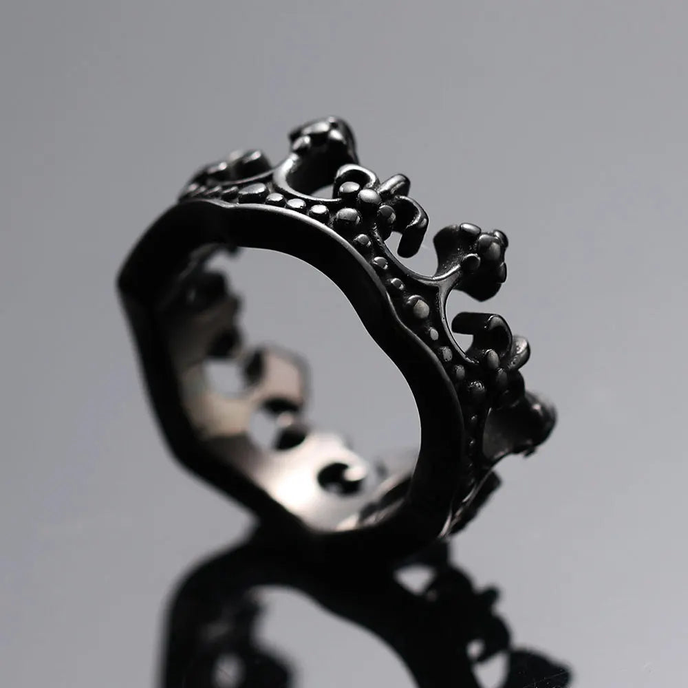 Bague couronne royale pour hommes - Édition Kingmaker