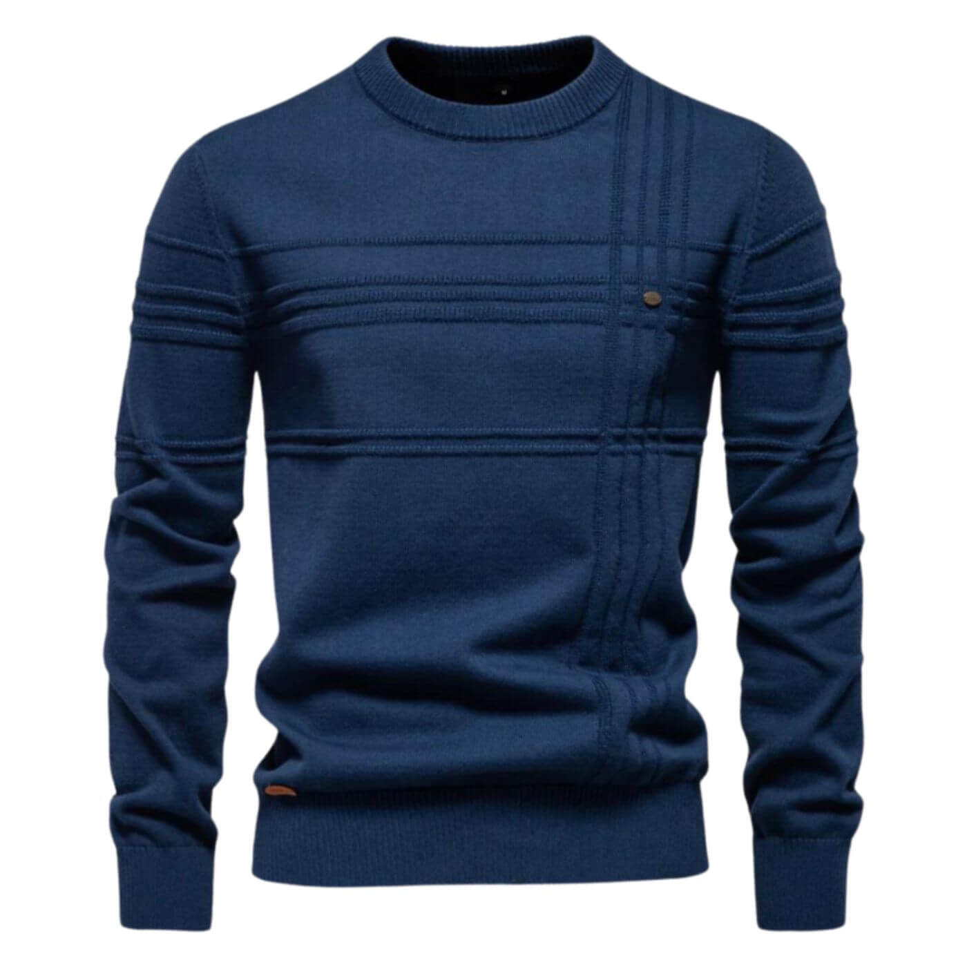 Pull décontracté élégant pour hommes avec détails de ligne raffinés