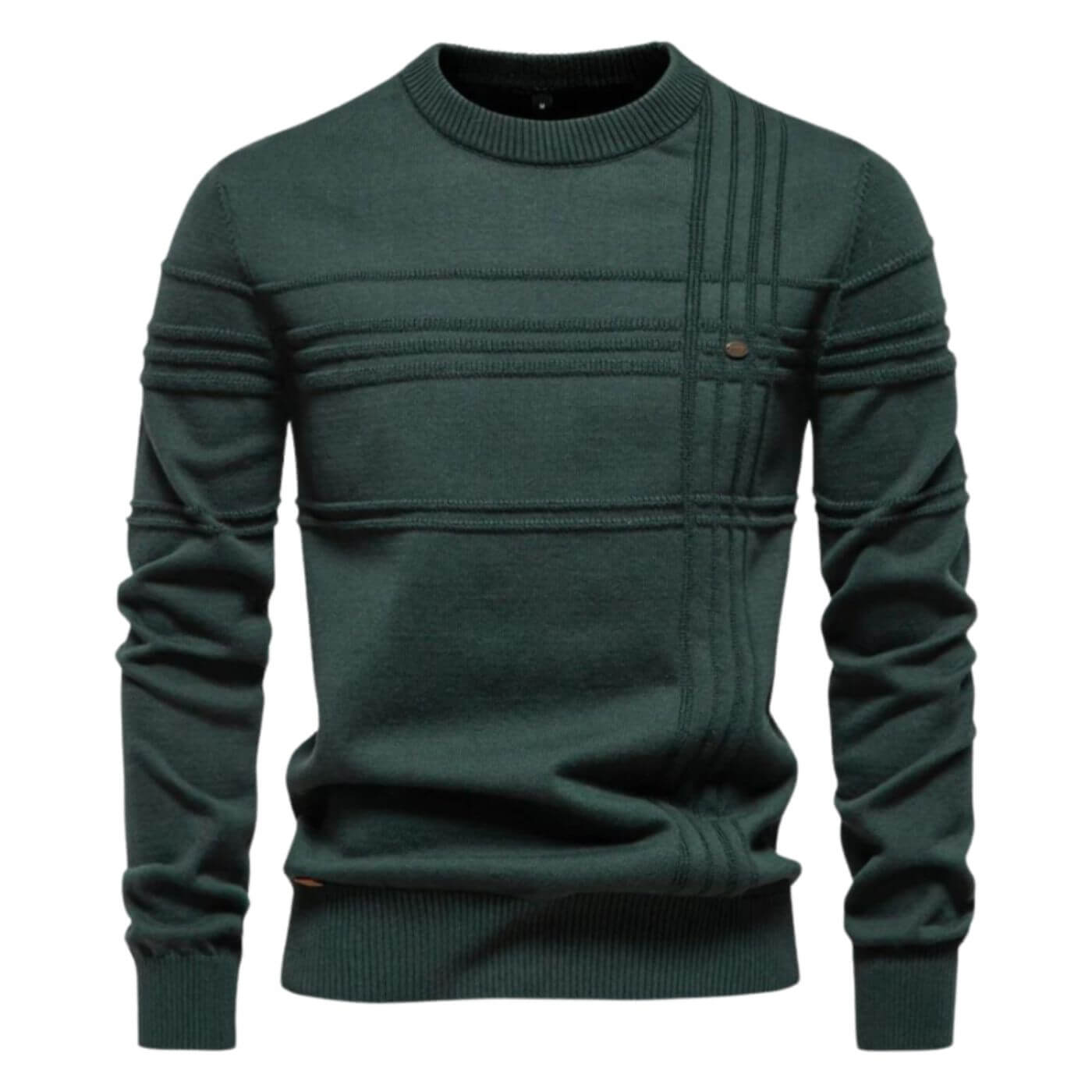 Pull décontracté élégant pour hommes avec détails de ligne raffinés