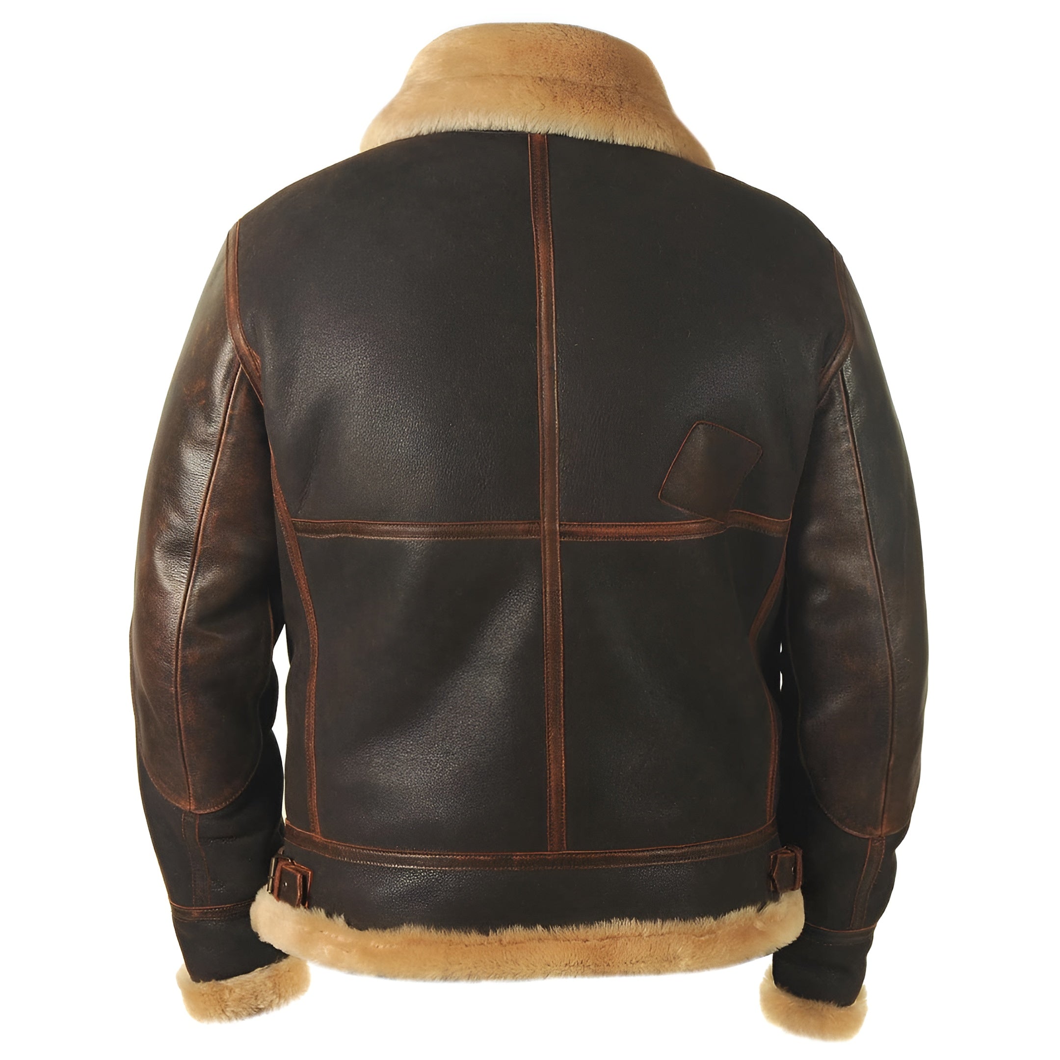Veste pilote chaude pour homme - Style aviateur classique