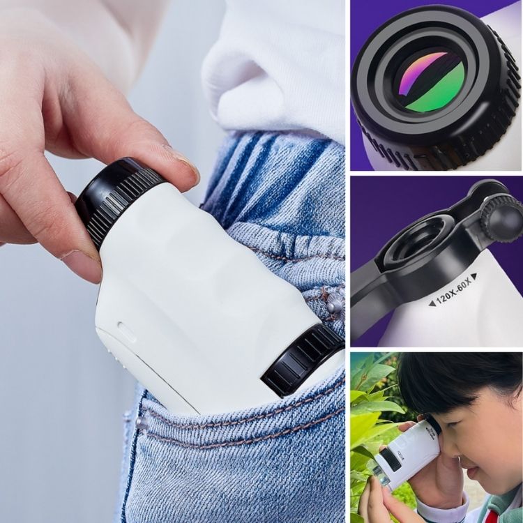 Microscope Enfant Micropoche™ – Éveillez la Curiosité des Petits Explorateurs