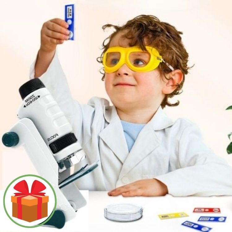 Microscope Enfant Micropoche™ – Éveillez la Curiosité des Petits Explorateurs