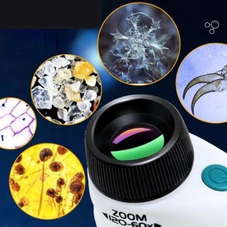 Microscope Enfant Micropoche™ – Éveillez la Curiosité des Petits Explorateurs