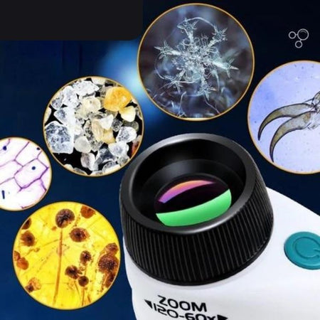 Microscope Enfant Micropoche™ – Éveillez la Curiosité des Petits Explorateurs