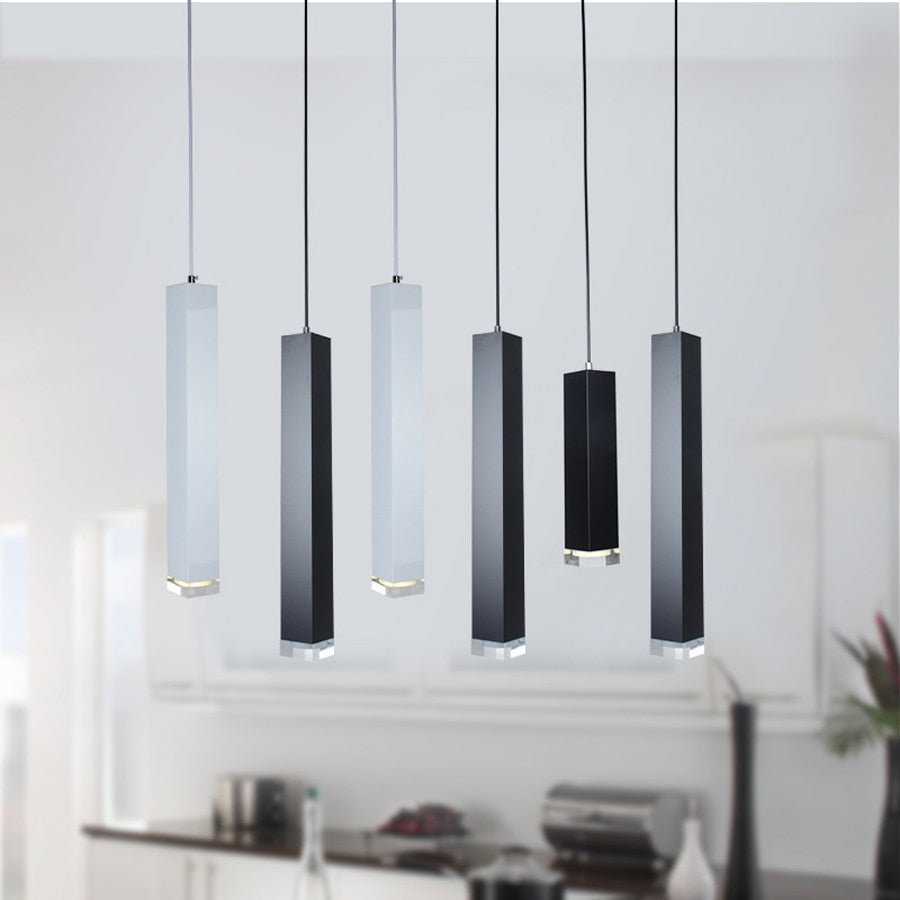 Mini suspension moderne | Conception de cylindre LED intelligent