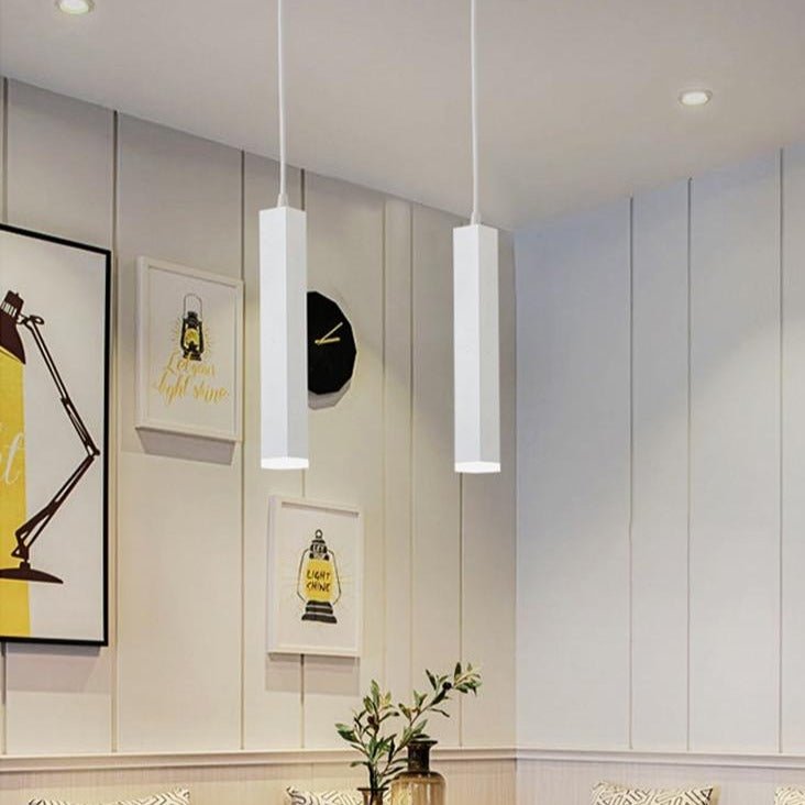 Mini suspension moderne | Conception de cylindre LED intelligent
