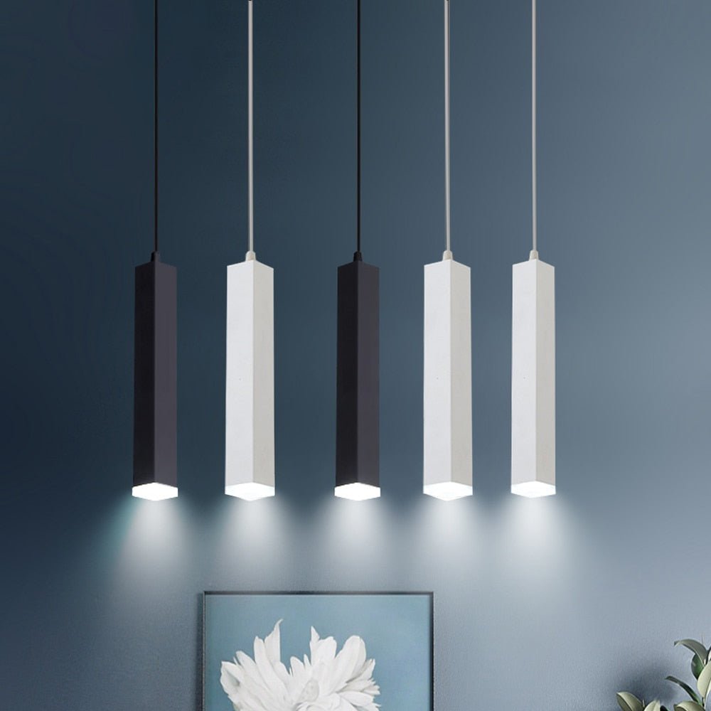 Mini suspension moderne | Conception de cylindre LED intelligent