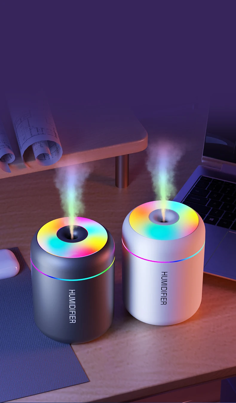 Mini humidificateur d'air USB et diffuseur d'huiles essentielles