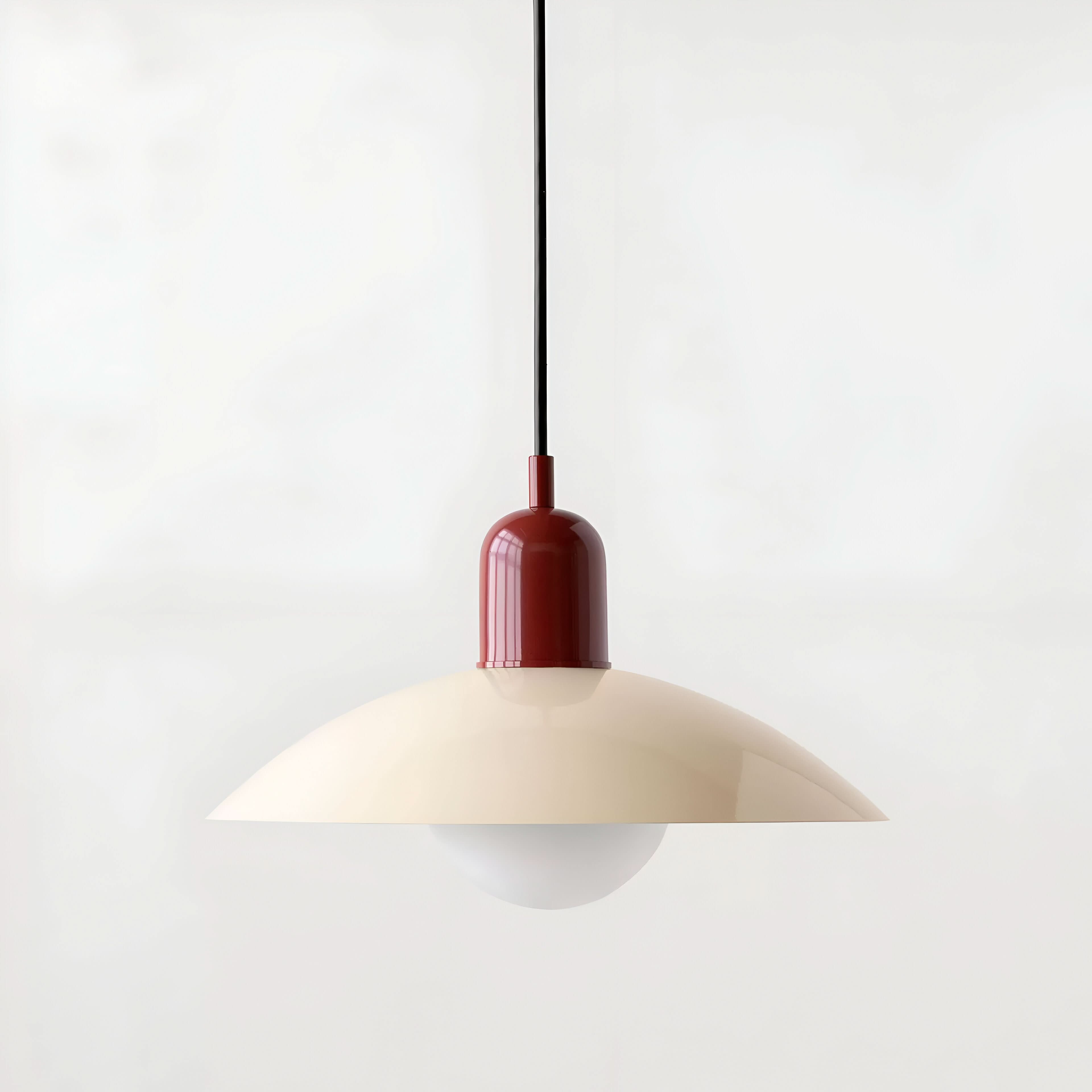 Suspension moderne Macaron Bauhaus – Abat-jour en fer