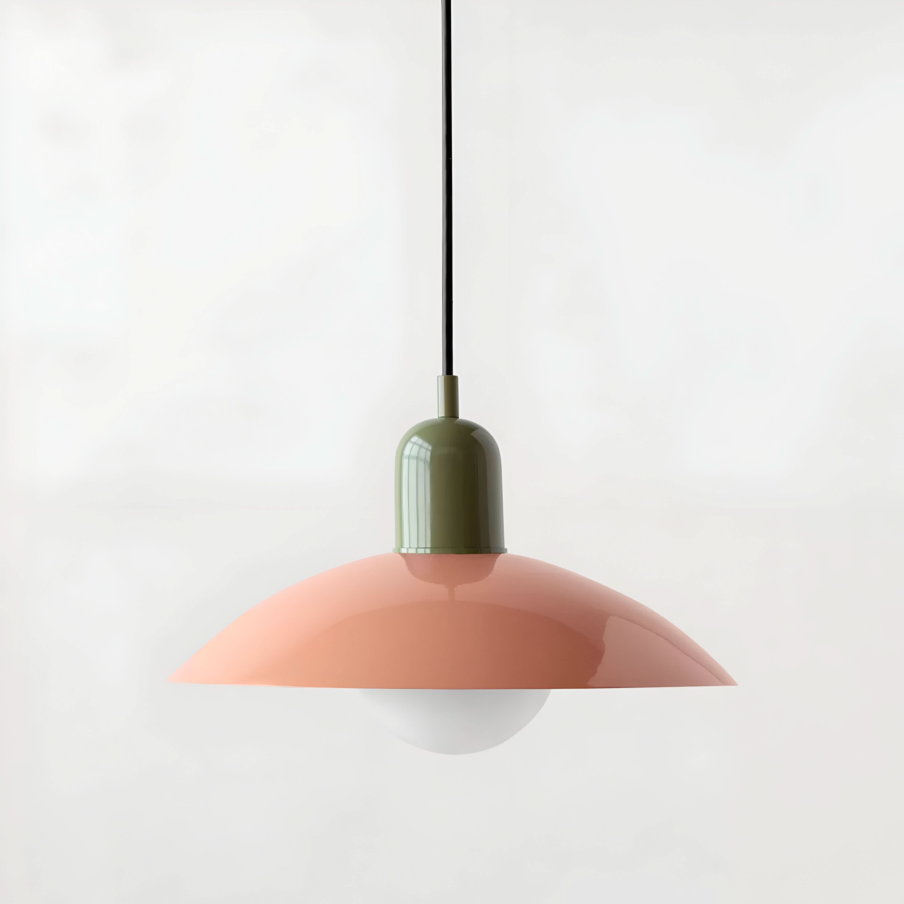 Suspension moderne Macaron Bauhaus – Abat-jour en fer