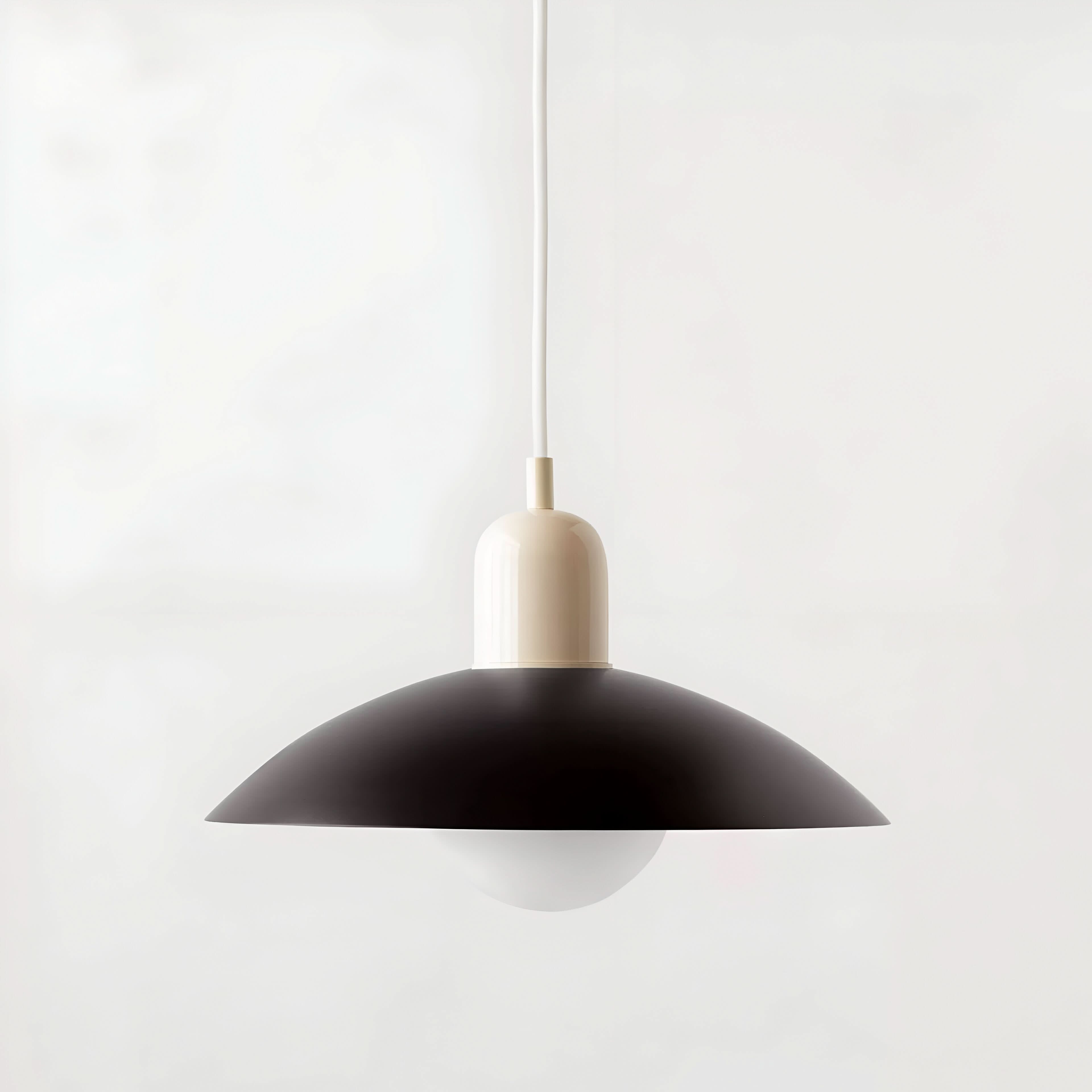 Suspension moderne Macaron Bauhaus – Abat-jour en fer