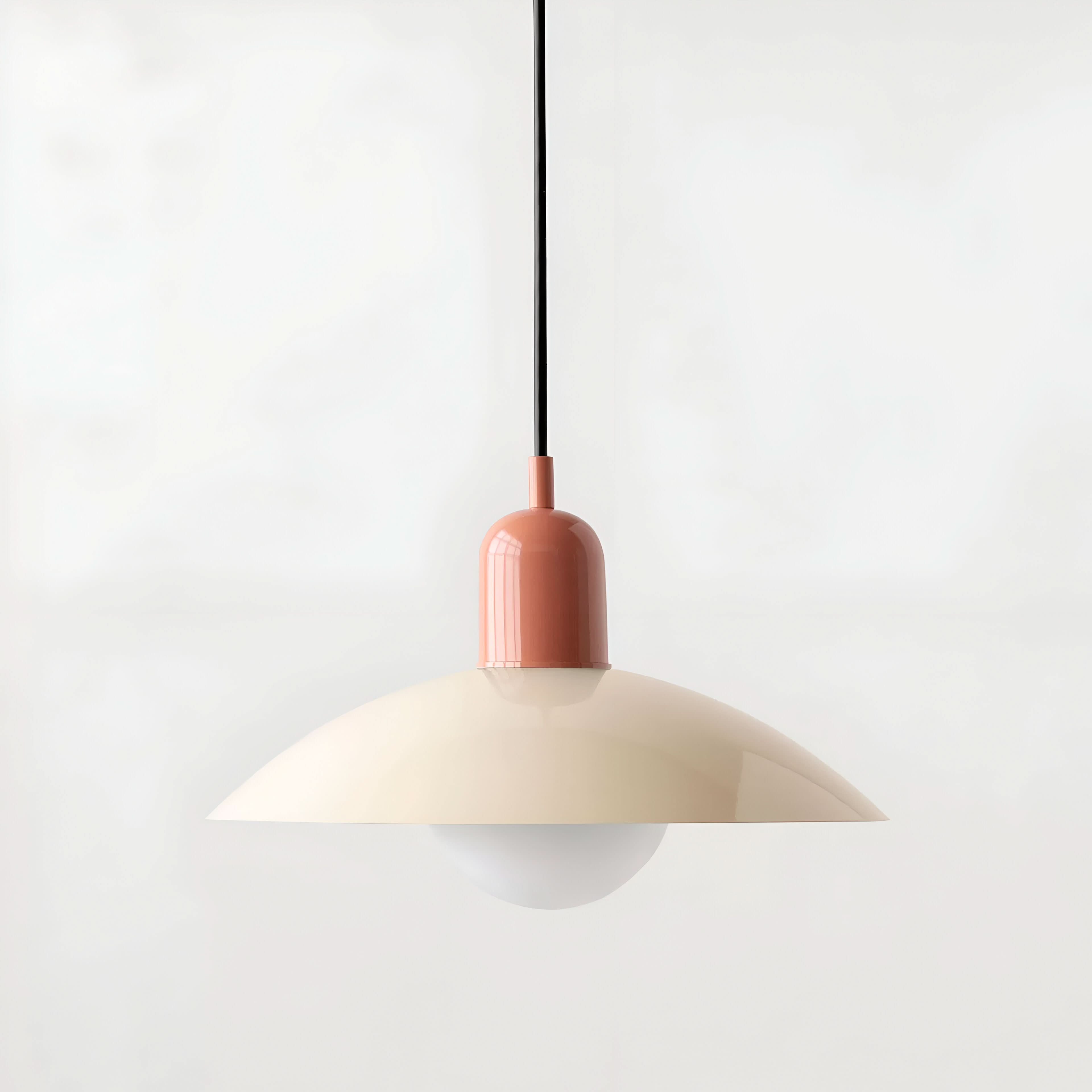 Suspension moderne Macaron Bauhaus – Abat-jour en fer