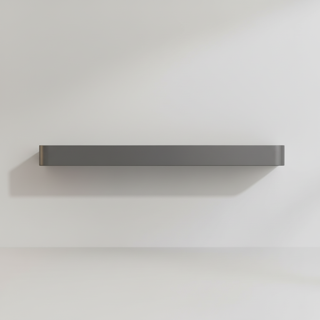 Étagère murale moderne gris mat pour salle de bain ou cuisine