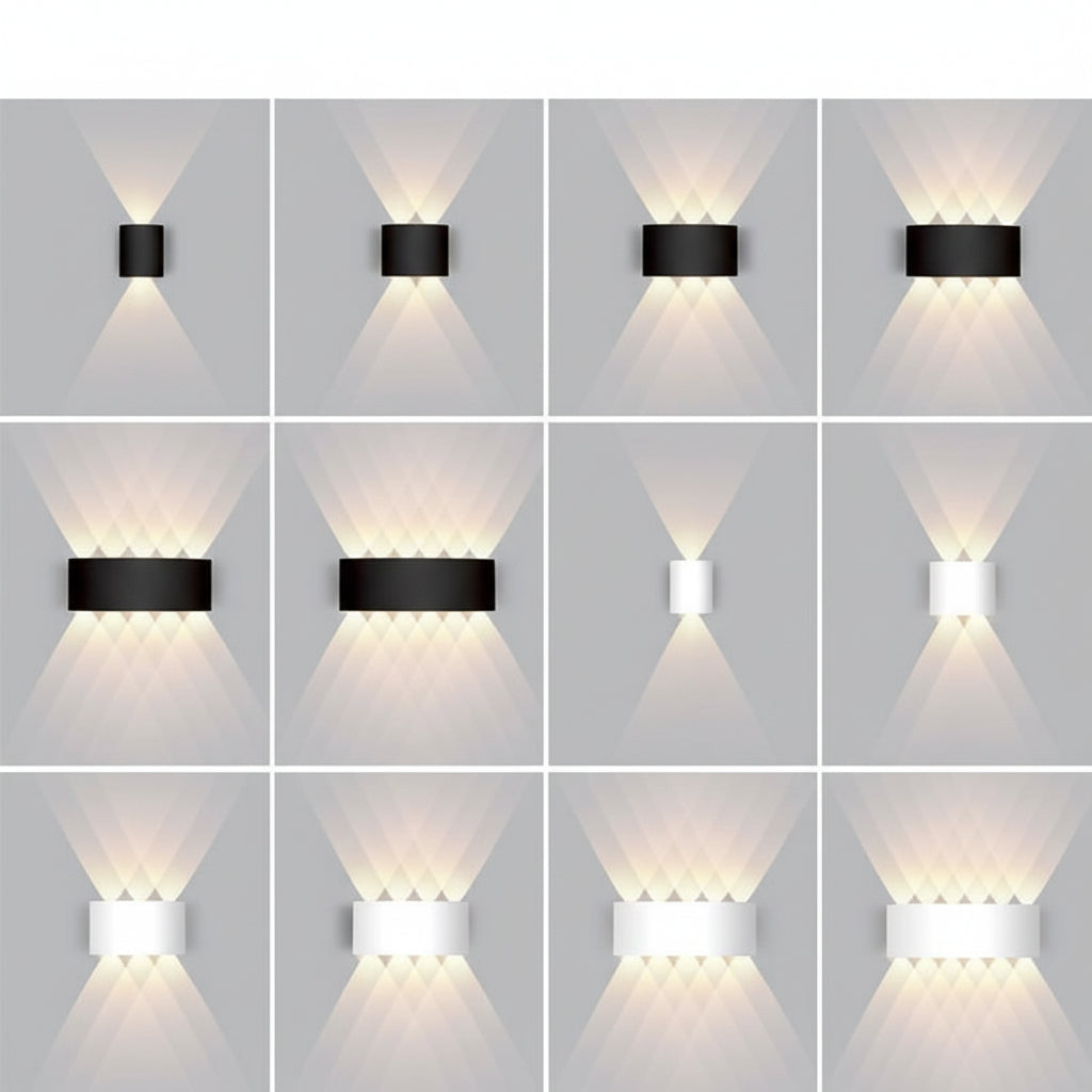 Applique murale LED d'extérieur moderne – économe en énergie et résistante aux intempéries.