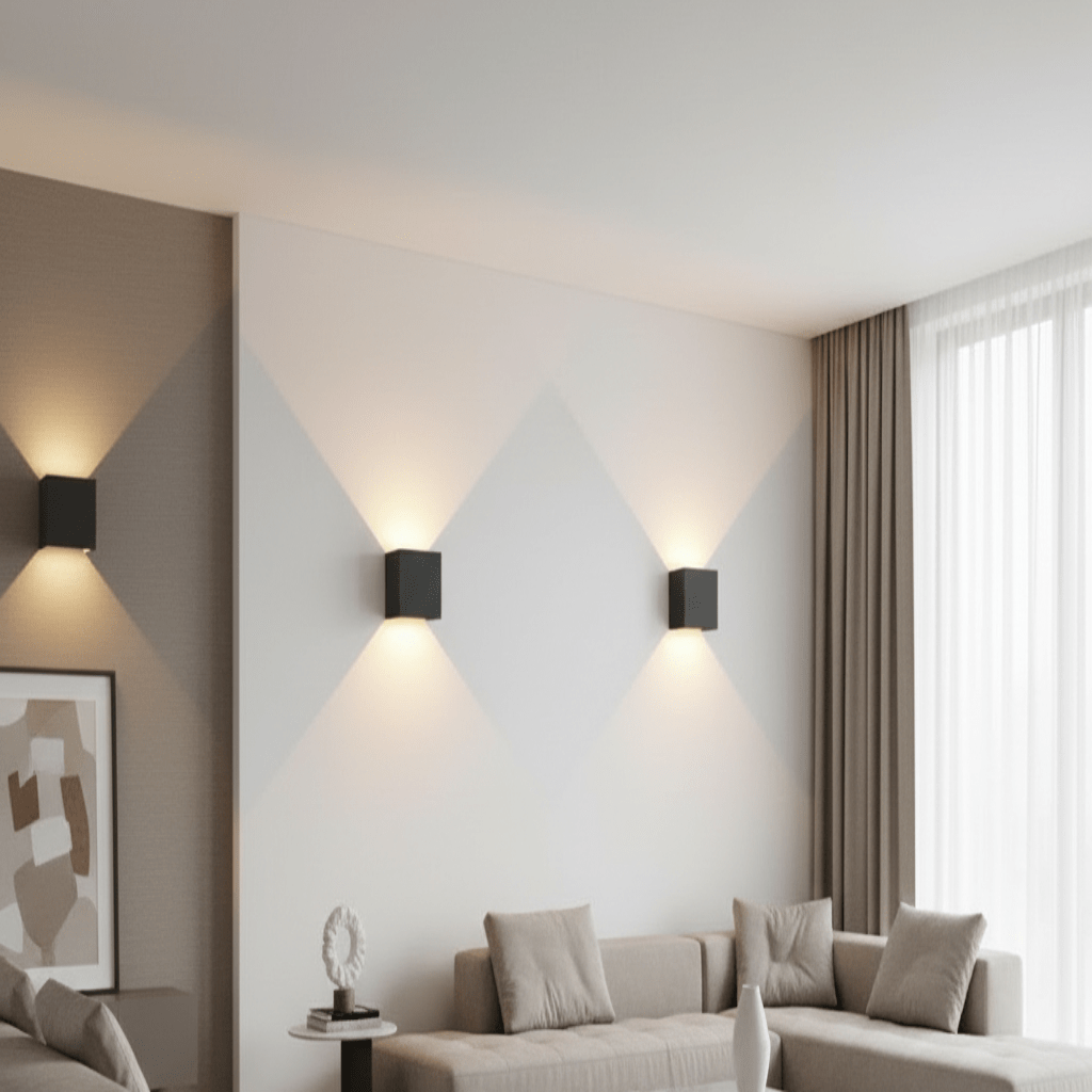 Applique murale LED sans fil avec faisceau réglable pour ambiance