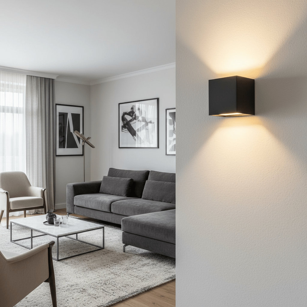 Applique murale LED sans fil avec faisceau réglable pour ambiance