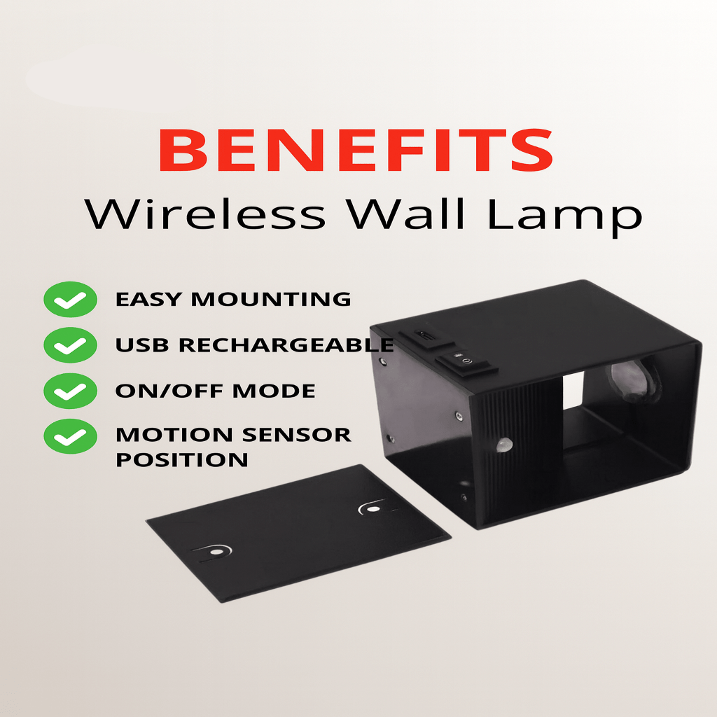 Applique murale LED sans fil avec faisceau réglable pour ambiance