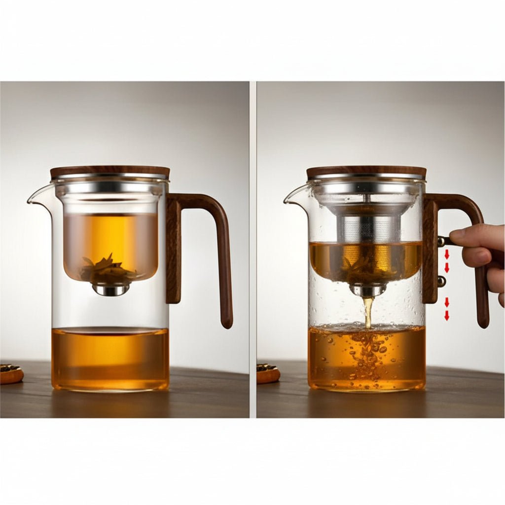 MODUBREW – Théière en plastique élégante avec filtre en acier inoxydable