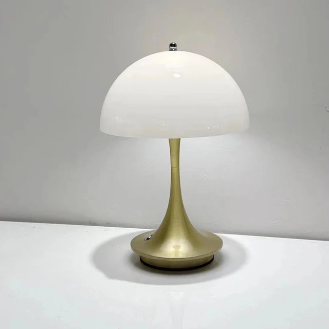 Lampe de table champignon - LED rechargeable sans fil - Lampe de chevet moderne
