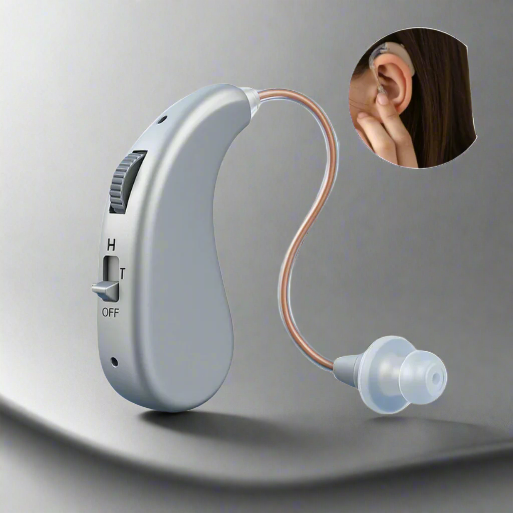 Amplificateur acoustique numérique rechargeable pour son clair – Confortable pour adultes et seniors