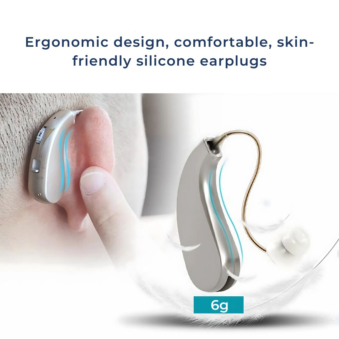 Amplificateur acoustique numérique rechargeable pour son clair – Confortable pour adultes et seniors
