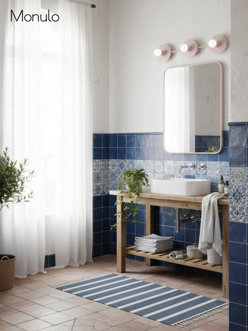 Applique de salle de bain minimaliste à trois points lumineux - Disponible en plusieurs coloris
