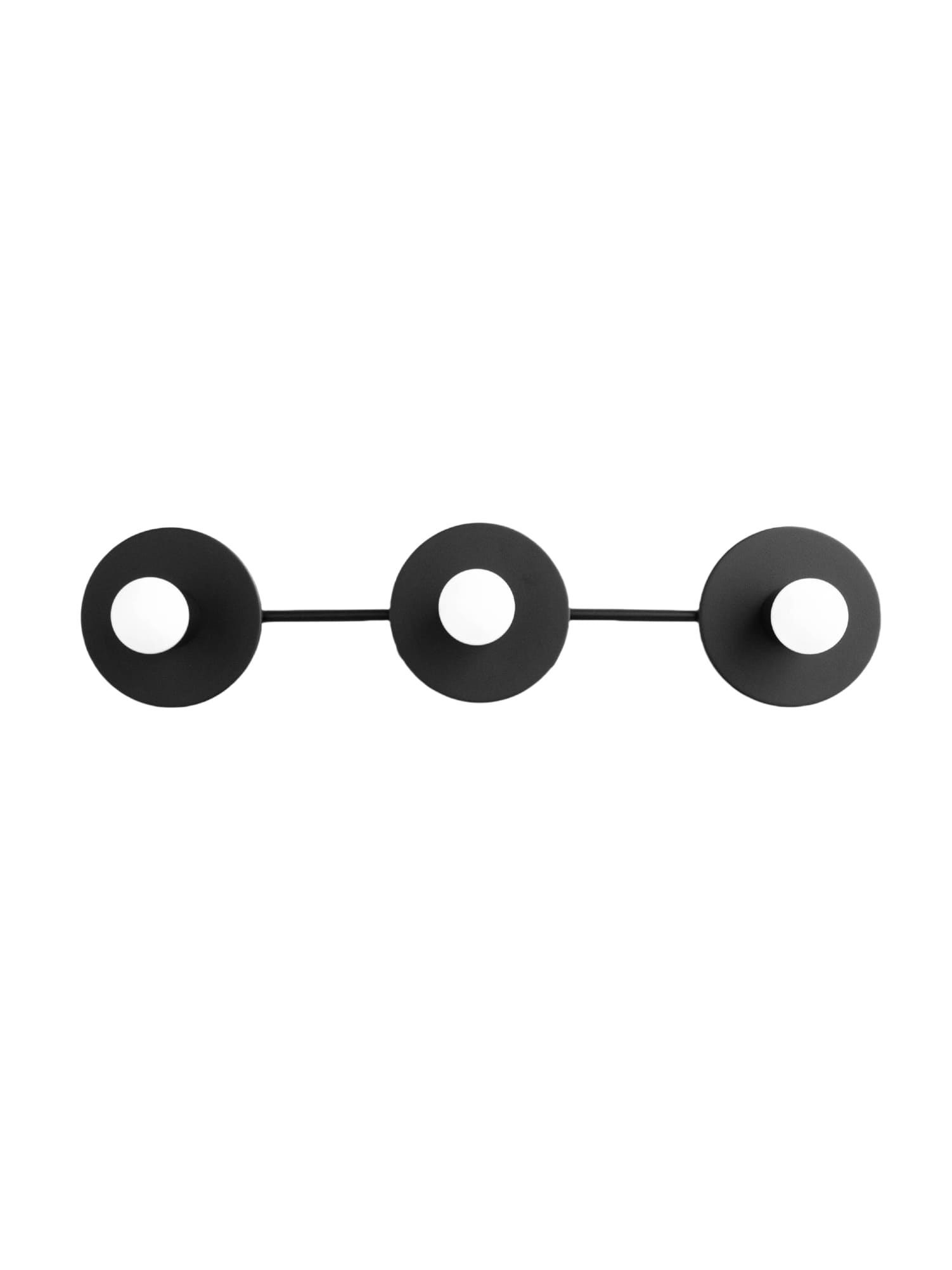 Applique de salle de bain minimaliste à trois points lumineux - Disponible en plusieurs coloris