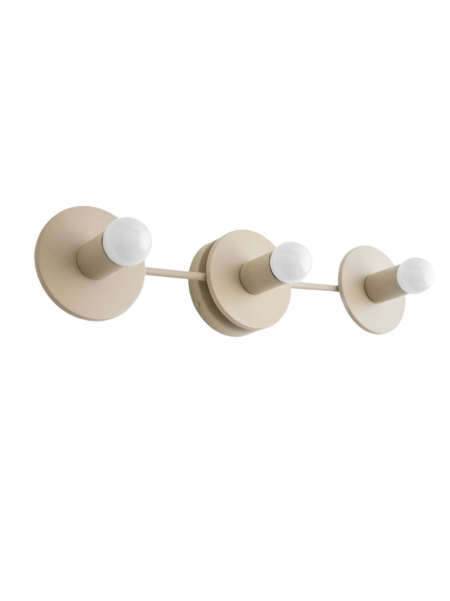 Applique de salle de bain minimaliste à trois points lumineux - Disponible en plusieurs coloris