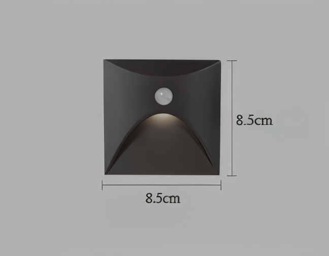 Applique murale étanche IP65 LuminiPath pour intérieur et extérieur avec détecteur de mouvement