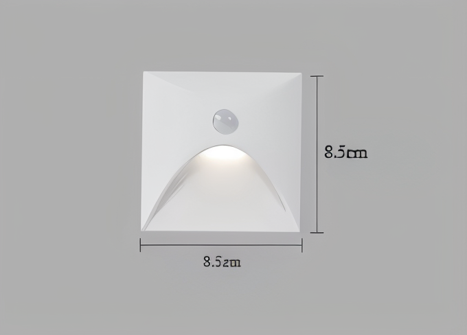 Applique murale étanche IP65 LuminiPath pour intérieur et extérieur avec détecteur de mouvement