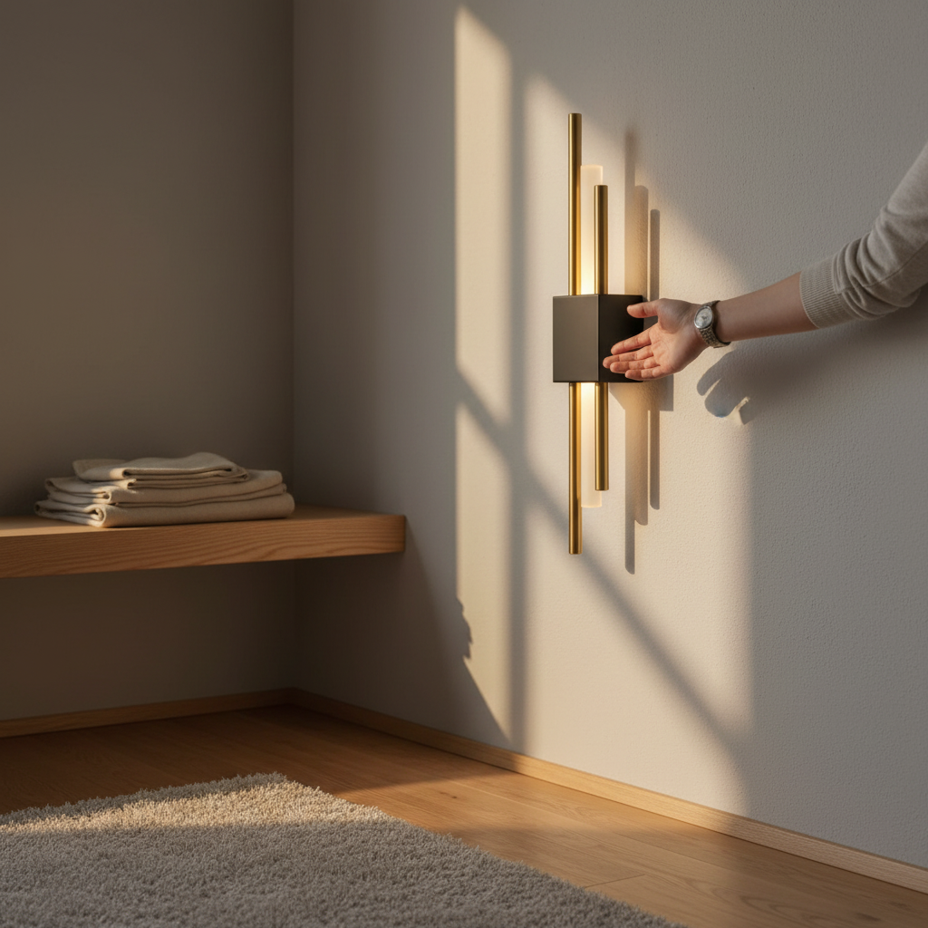 Applique murale Glitch | Lampe LED dimmable avec commande tactile et télécommande