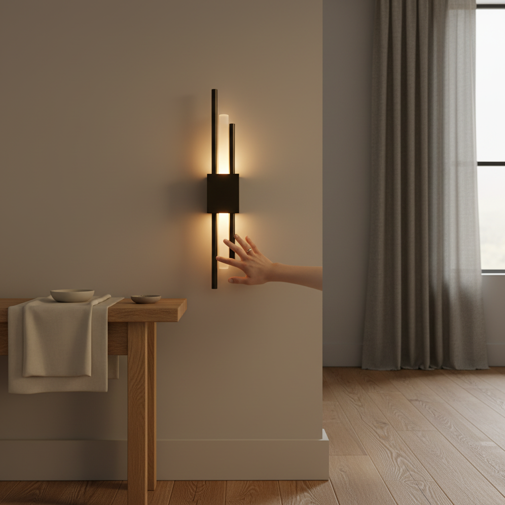 Applique murale Glitch | Lampe LED dimmable avec commande tactile et télécommande