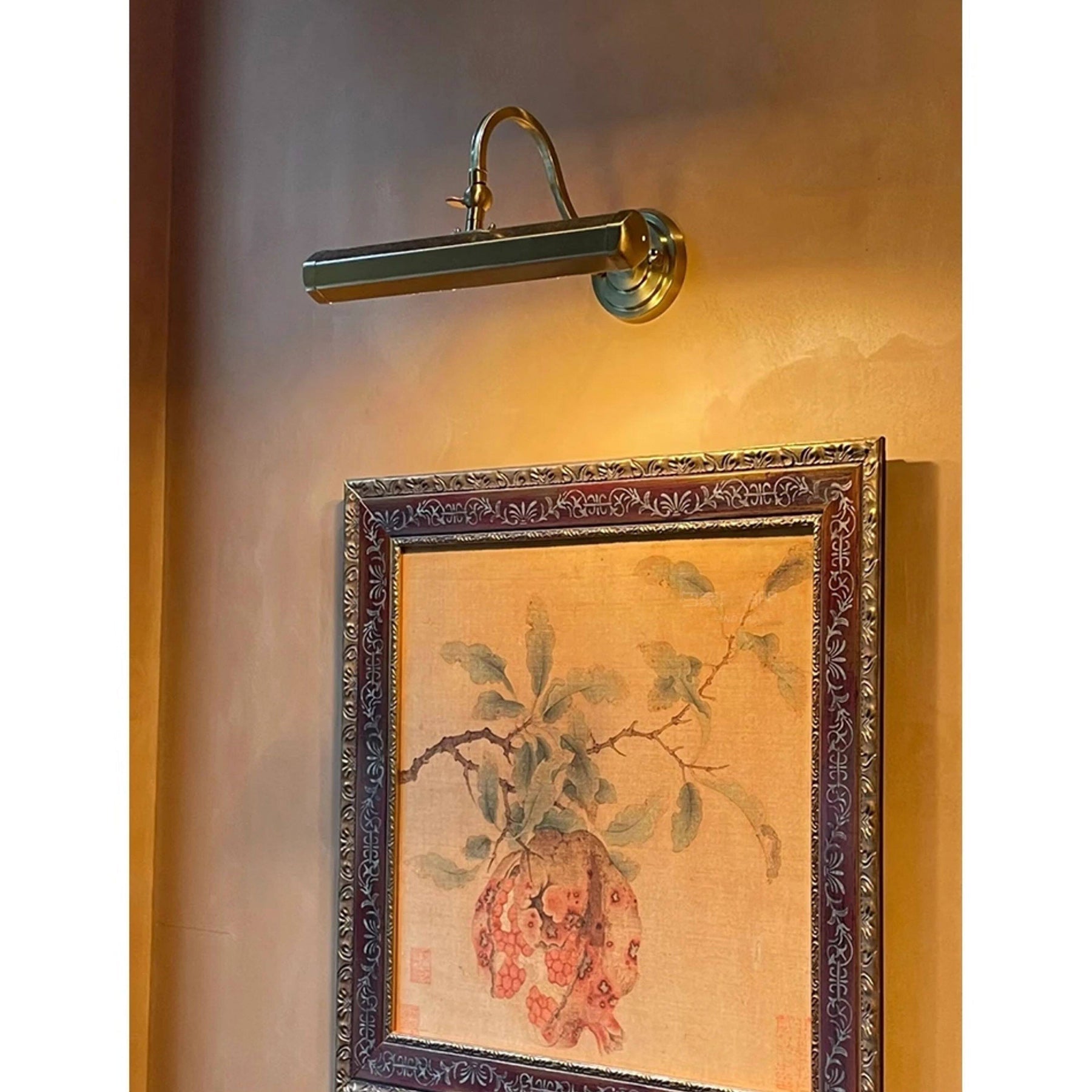 Applique murale orientable col de cygne en fer pour tableau avec douille G9 chrome noir cuivre
