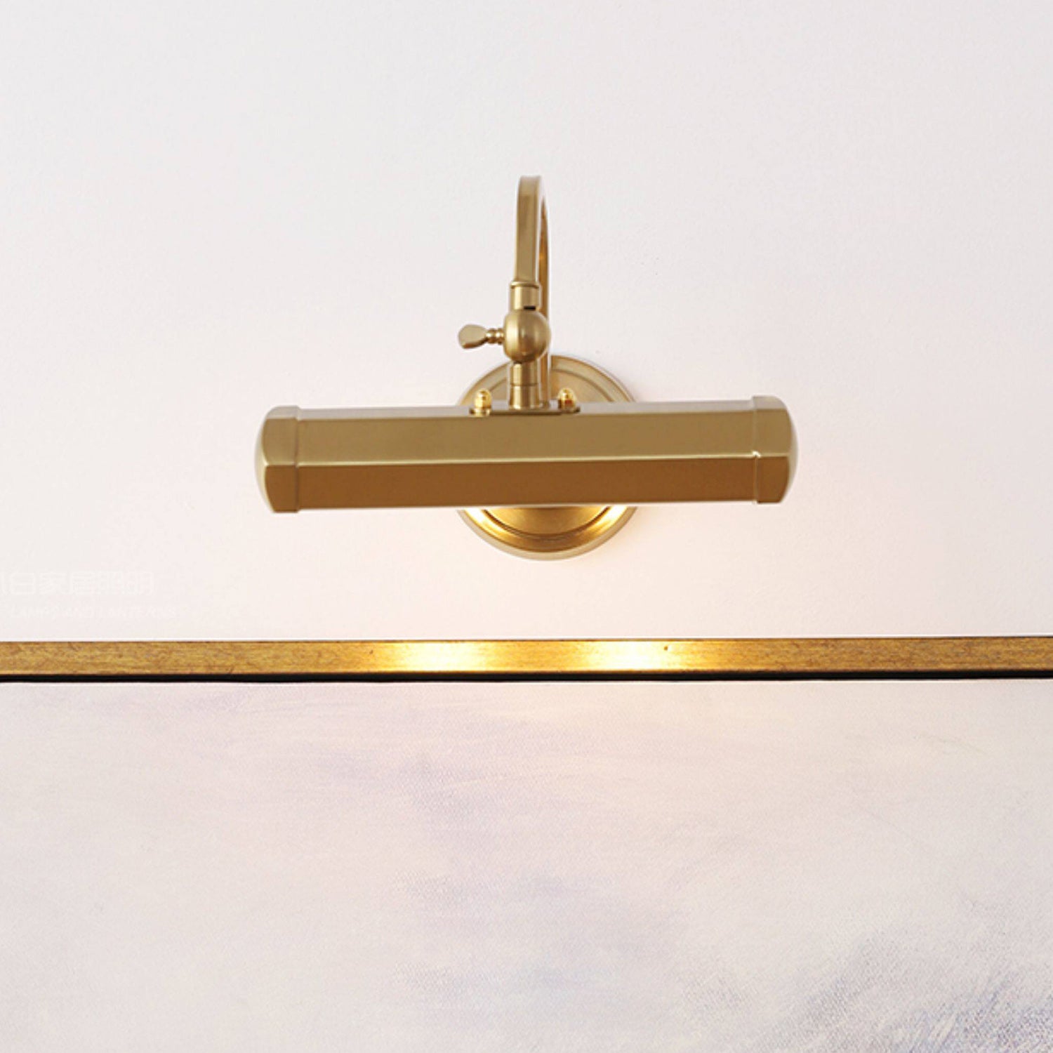 Applique murale orientable col de cygne en fer pour tableau avec douille G9 chrome noir cuivre