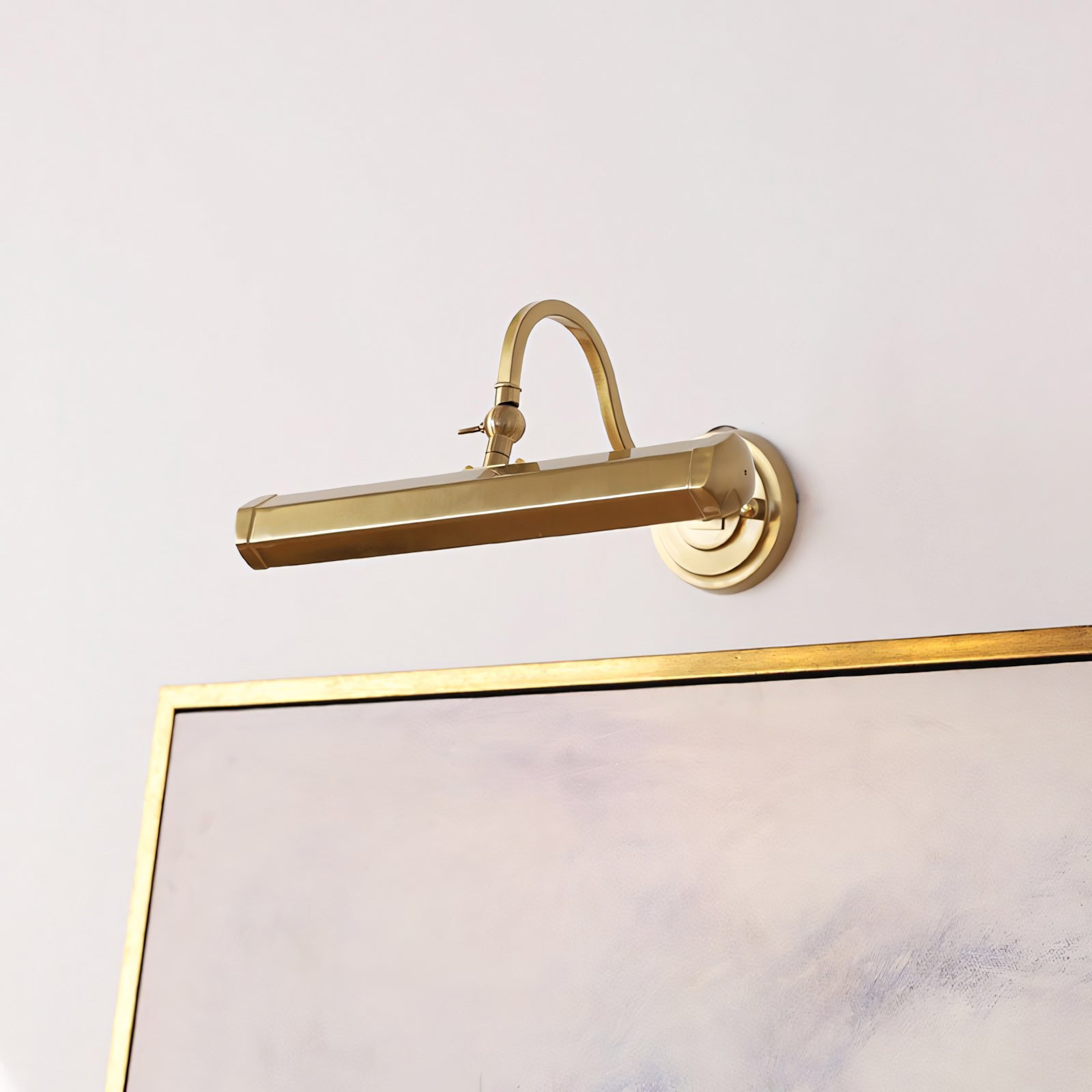 Applique murale orientable col de cygne en fer pour tableau avec douille G9 chrome noir cuivre