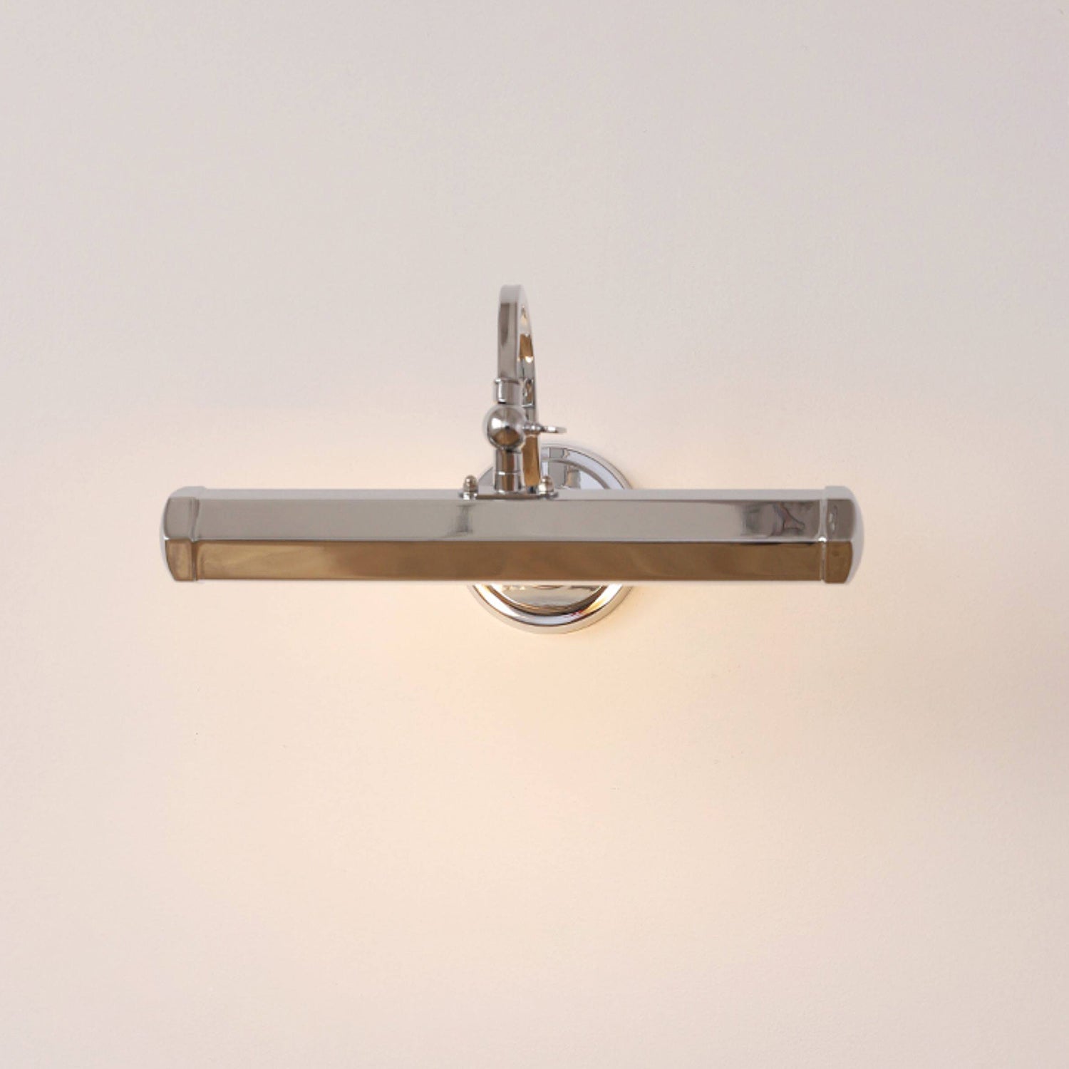 Applique murale orientable col de cygne en fer pour tableau avec douille G9 chrome noir cuivre