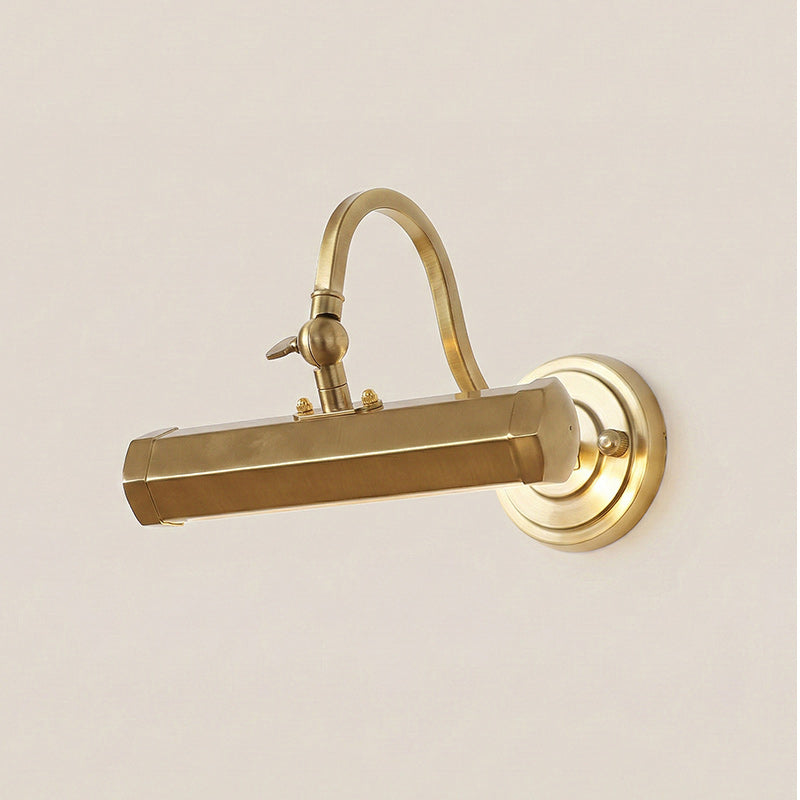Applique murale orientable col de cygne en fer pour tableau avec douille G9 chrome noir cuivre