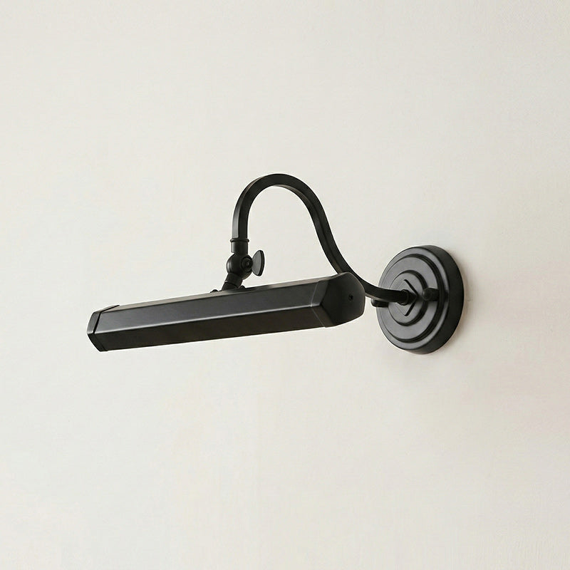 Applique murale orientable col de cygne en fer pour tableau avec douille G9 chrome noir cuivre