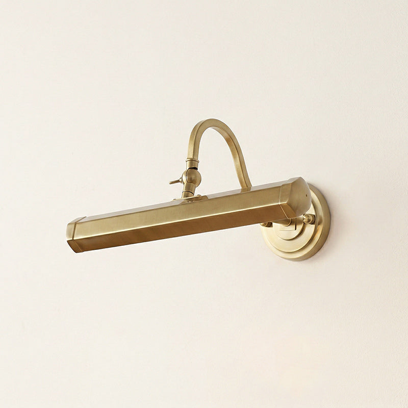 Applique murale orientable col de cygne en fer pour tableau avec douille G9 chrome noir cuivre