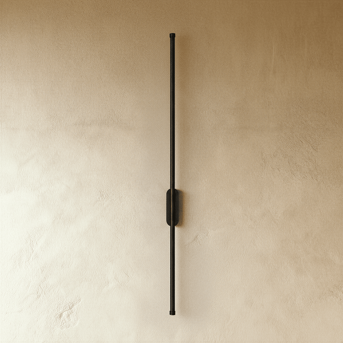 Applique murale linéaire verticale minimaliste à base ronde