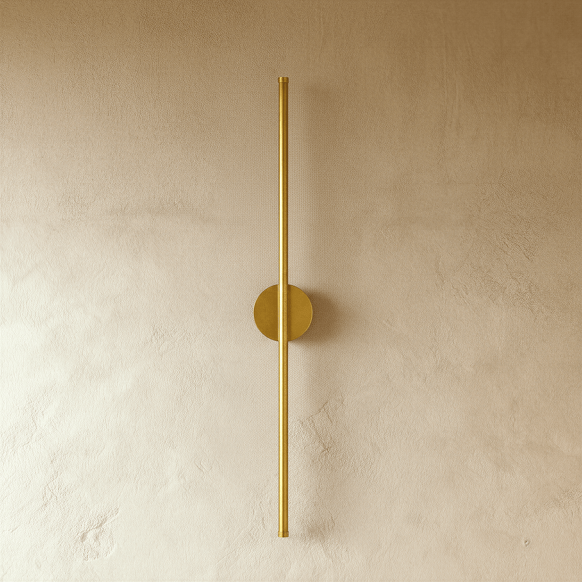 Applique murale linéaire verticale minimaliste à base ronde