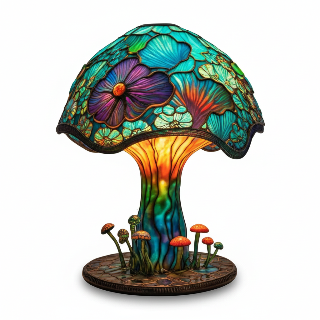 AuraGlass – Lampe en verre coloré magique pour une ambiance relaxante