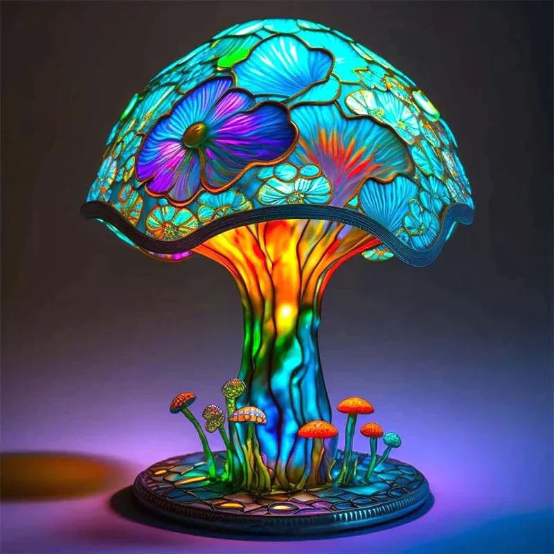 AuraGlass – Lampe en verre coloré magique pour une ambiance relaxante