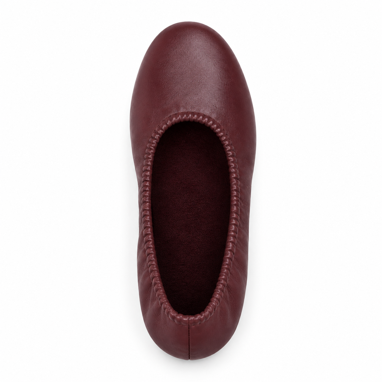 Ballerines bordeaux pour femme sans lacets