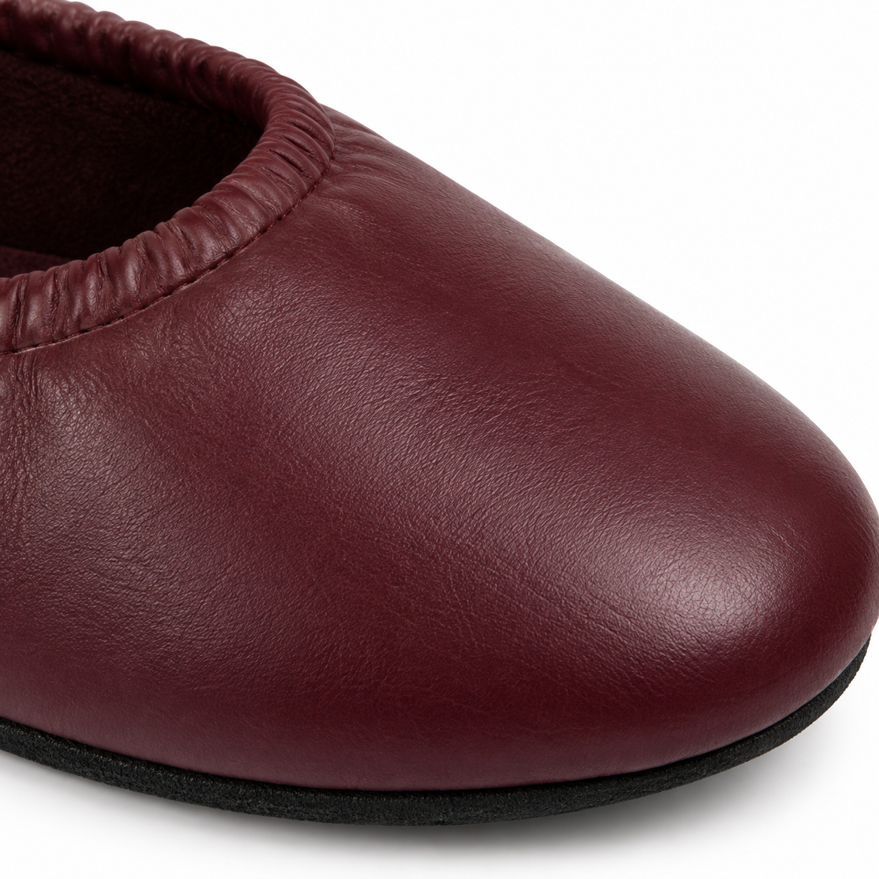Ballerines bordeaux pour femme sans lacets