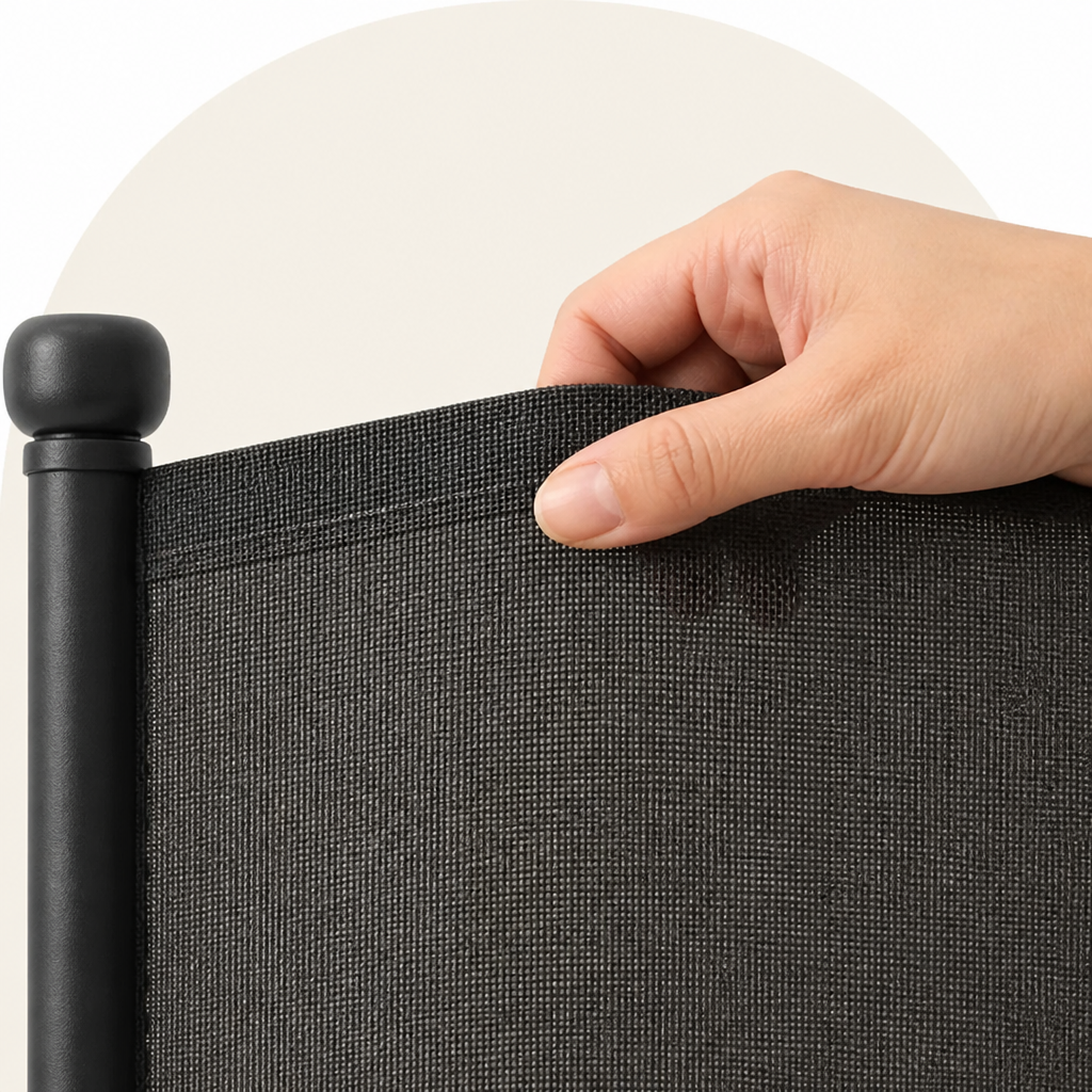 Barrière rétractable en filet pour animaux, réglable sans perçage