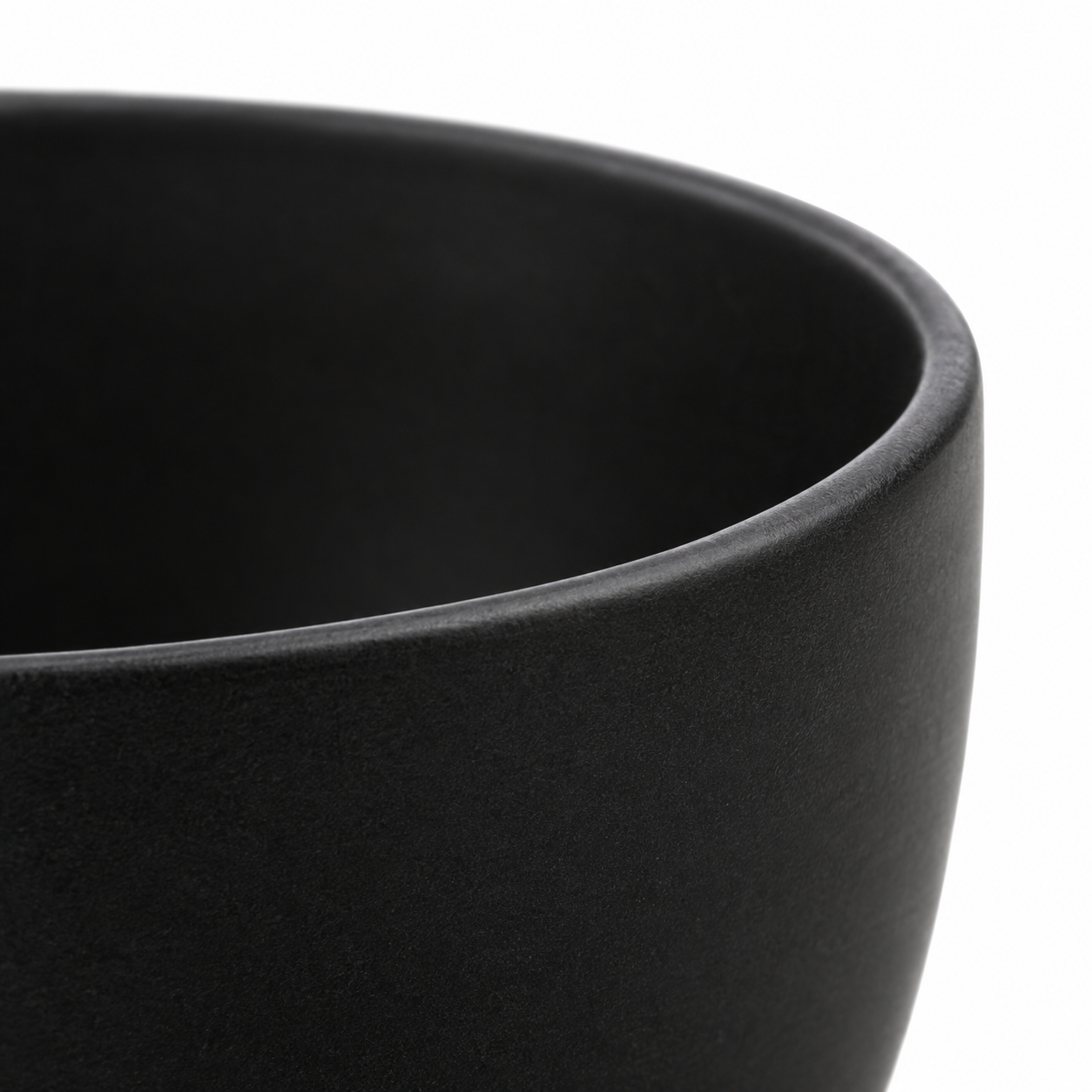 Bol en céramique noir mat 15 cm portion individuelle