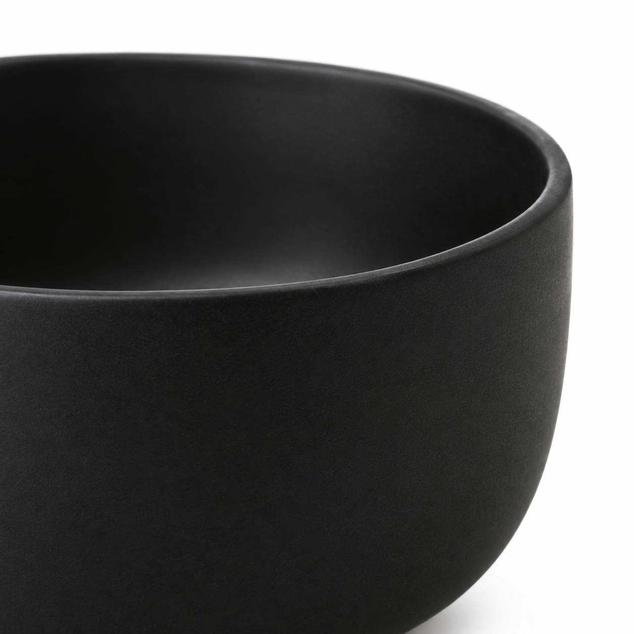 Bol en céramique noir mat 15 cm portion individuelle
