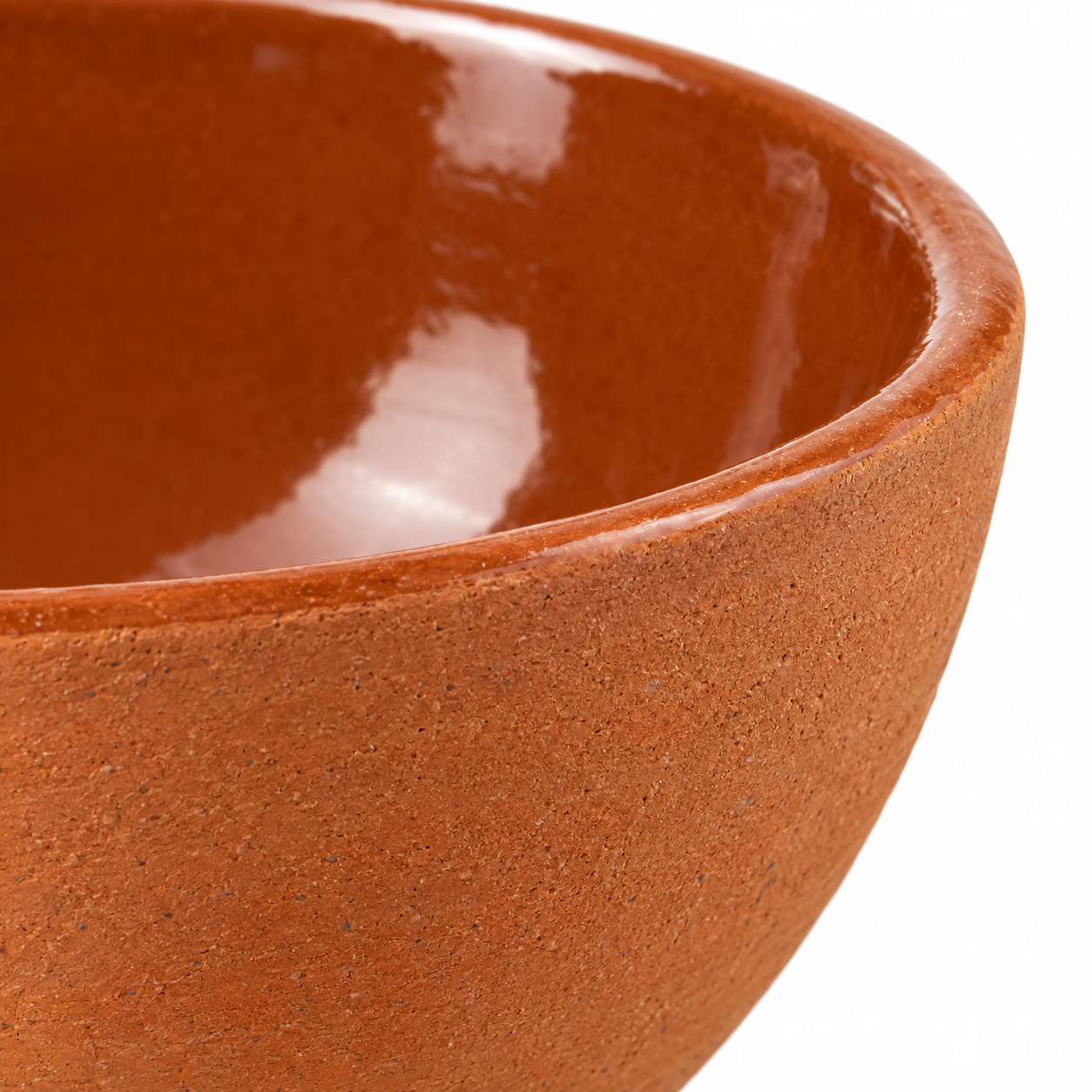 NARSAGO Rustic Terracotta Bowl 25 cm bol profond fait main