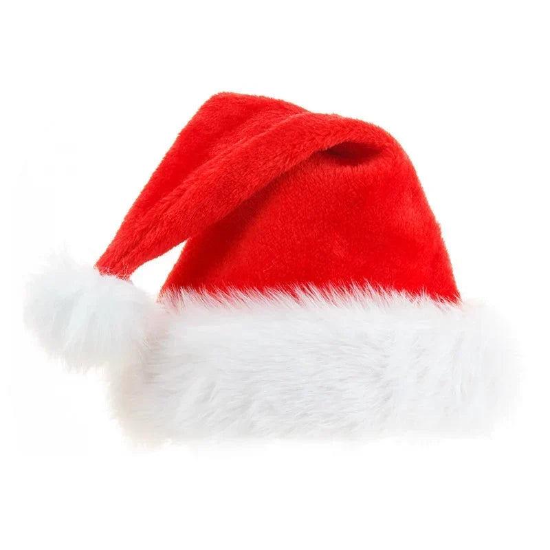 Bonnet de Noël en polaire douce avec bordure en fausse fourrure